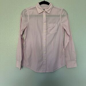 GAP Pink Striped Button Down Shirt